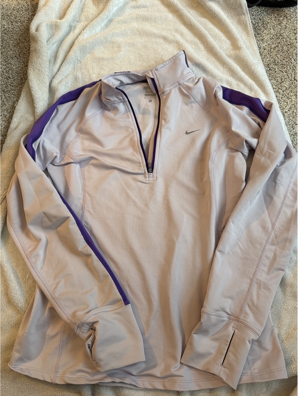 Nike Dri-FIT Running Long Sleeve Pullover Half-Zip Top Medium